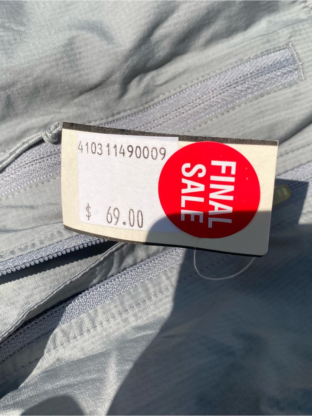 Eastern Mountain Sports Light Gray Hooded Shirt Jacket - Picture 6 of 11